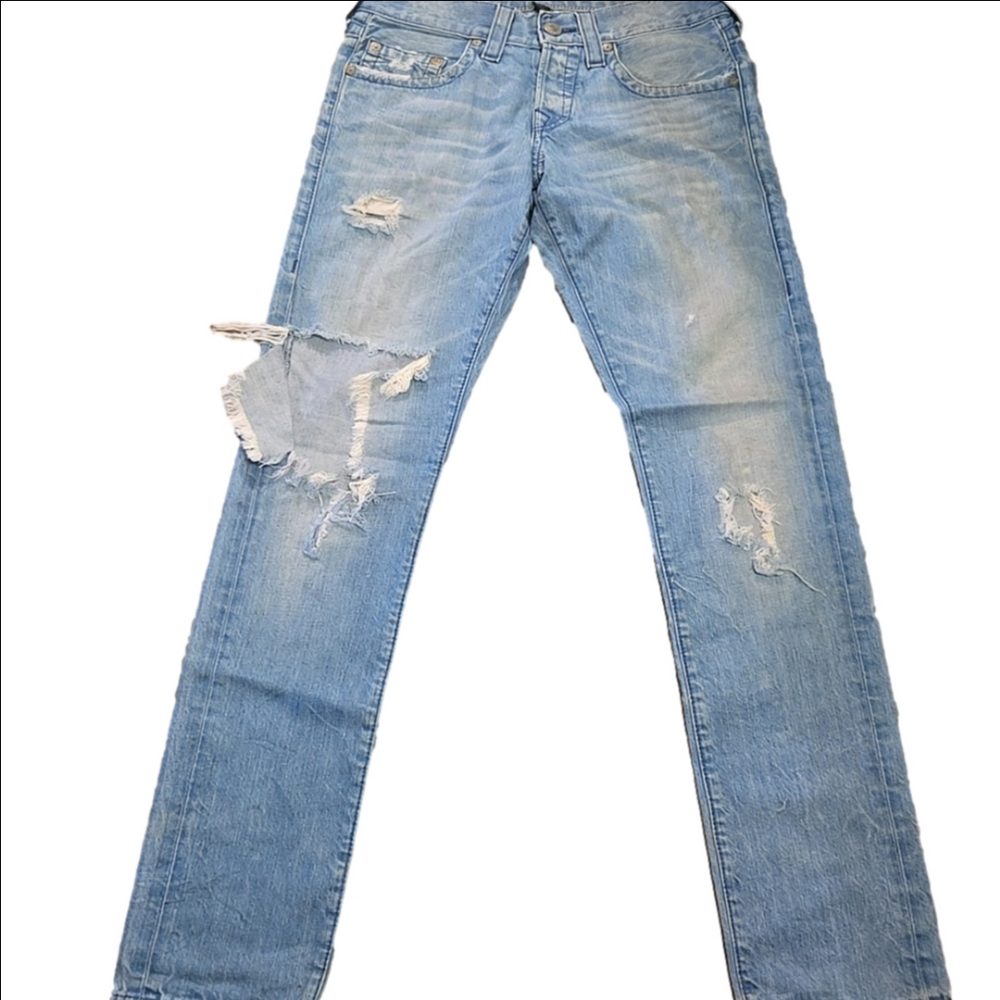 ♡True Religion Vintage Distressed Grunge Jeans Size 28